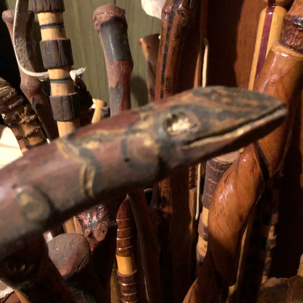 Hand crafted in Alabama ... walking or home decor sticks!  Very unique